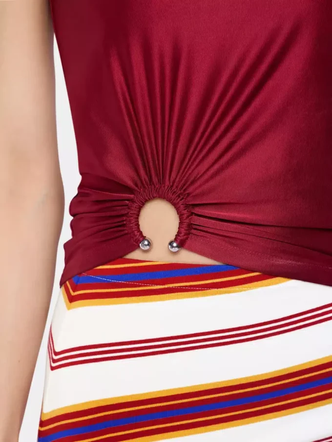 Camiseta sin mangas de jersey