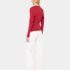 Top de jersey con detalles fruncidos